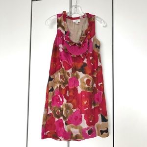 Ann Taylor Loft Floral Pink Shift Dress Size SP